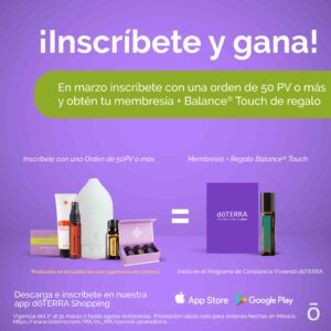 México: Inscripcion 50 PV Balance touch y membresia GRATIS